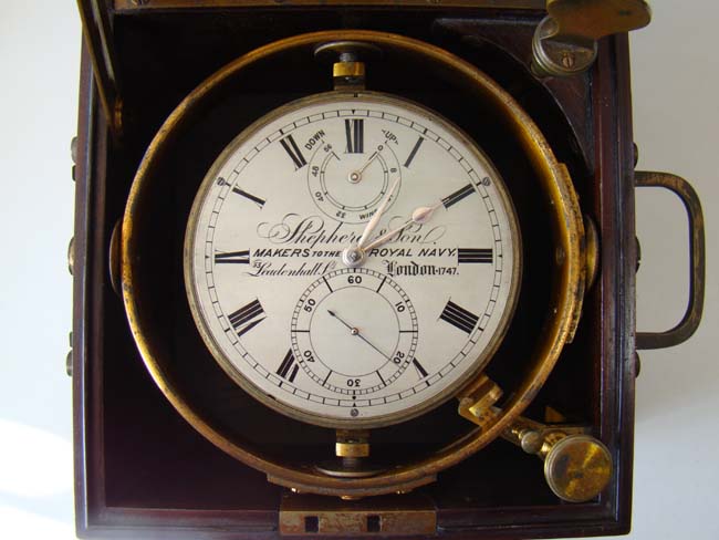 An Antique English Marine Chronometer by Shepherd & Sons, 'Makers to the Royal Navy,' circa 1870 — image 3